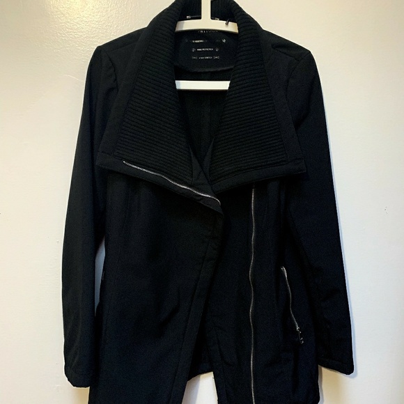 Calvin Klein Jackets & Blazers - CALVIN KLEIN BLACK SIDE ZIP JACKET